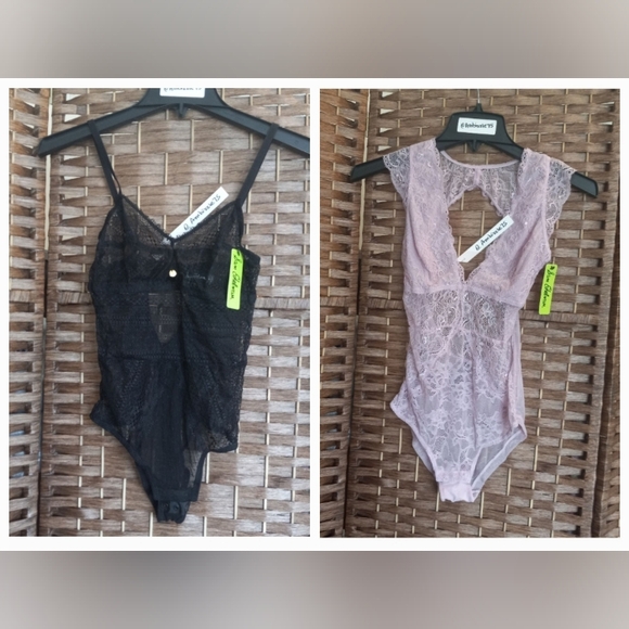 Sam Edelman Tops - 2 Sam Edelman Lace Bodysuits Juniors Medium